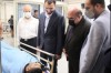 عیادت مهدی کشاورز از مصدومین زمین لرزه در کیش